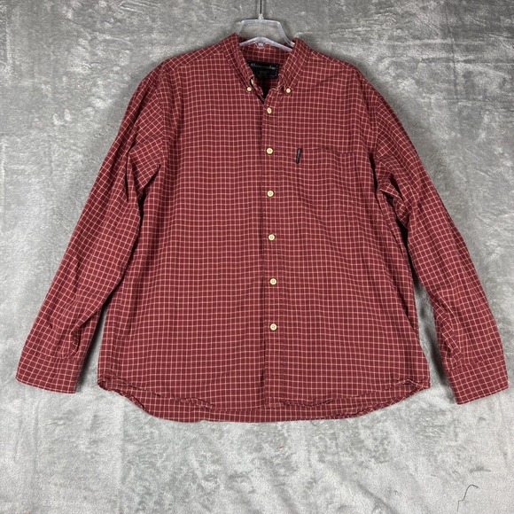 Abercrombie & Fitch Other - Men's XL Classic Heavy Outdoor Red Plaid Button Down Abercrombie‎ & Fitch Shirt